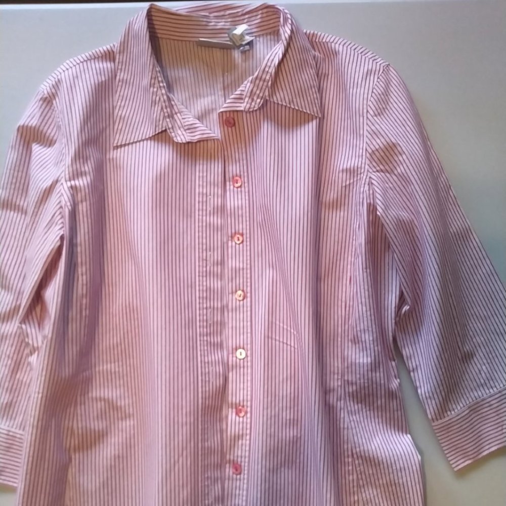 Red Striped Dress Shirt